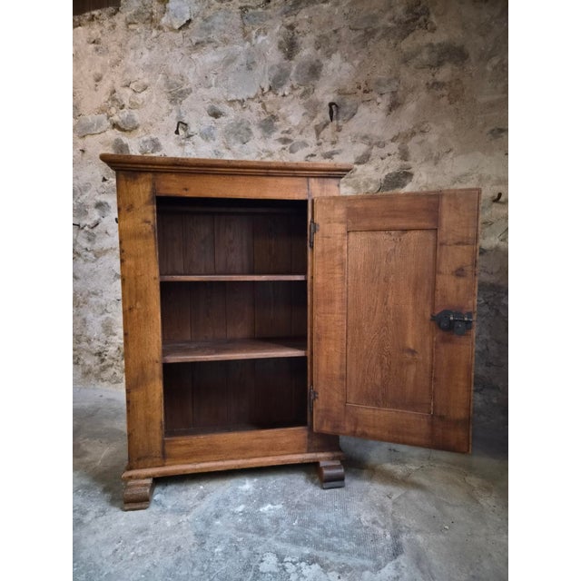 Antique French Oak Single Door Cupboard, 18th Century For Sale - Image 11 of 18