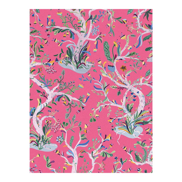 The House of Scalamandré Enchanted Meadow Fabric, Peony For Sale