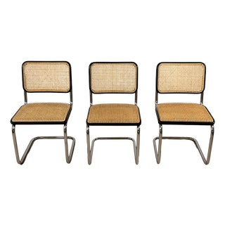 S32 V Cantilever Chair by Marcel Breuer for Thonet, Set of 3 For Sale