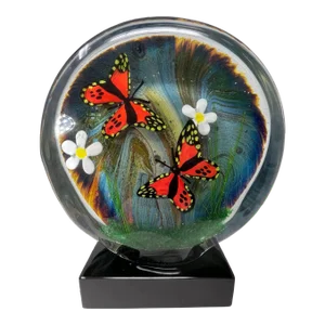 Butterfly Terrarium Made of Murano Glass