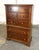 Late 20th Century Cherry Tall Chest of Drawers With Paneled Drawer Fronts For Sale - Image 4 of 12