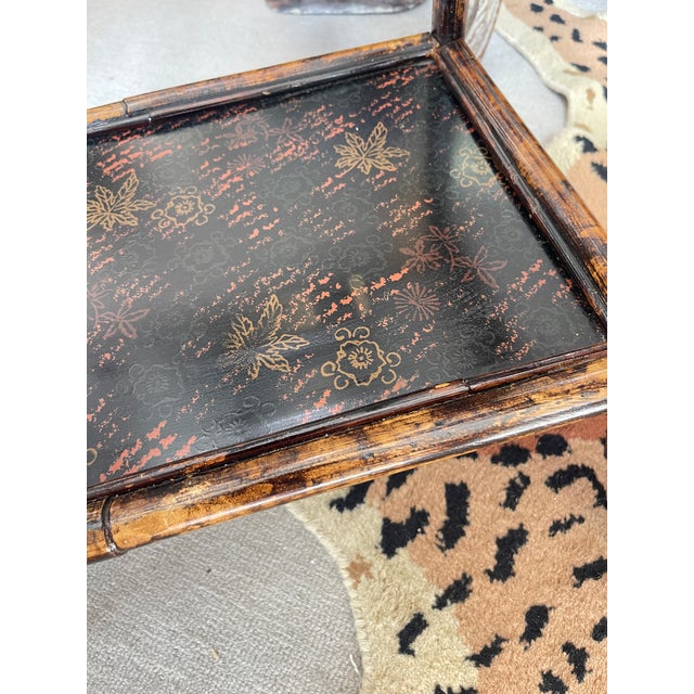 Antique British Colonial Magazine Rack, Bamboo & Lacquer, 1890s For Sale - Image 15 of 17