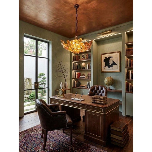1960s Title Floral Glass Bloom Ceiling Light in the Style of Ernst Palme For Sale - Image 6 of 6
