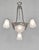 MAYNADIER A rare French 1930 art deco chandelier in nickel plated solid brass or bronze by Maynadier. Pierre Maynadier had...