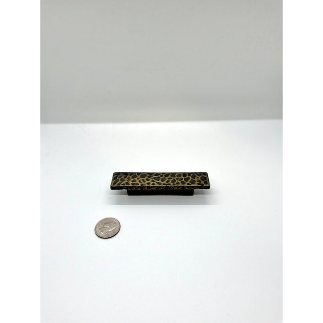 Henredon Rectangular Pull Antique Brass. Modern Industrial design.