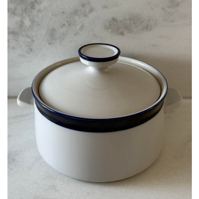 Mid-Century Modern Vintage Stoneware Noritake Primastone Fjord Casserole Dish For Sale - Image 3 of 10