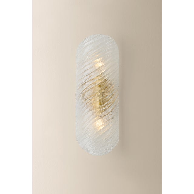 Mitzi Mitzi Shelley 5.75 in. 2 Light Wall Sconce in Vintage Gold Leaf Finish For Sale - Image 4 of 10