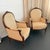 Wood Pair of Mid-Century Louis XVI Style Carved Walnut Bergère Armchairs For Sale - Image 7 of 9