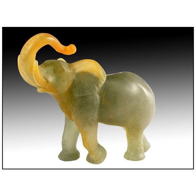 Jean Daum Original and Authentic Pate de Verre Glass Sculpture "Lucky", listed with the Submit Best Offer option Accepting...