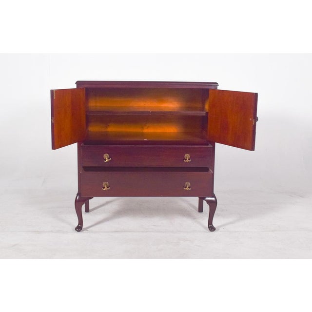 Portuguese Queen Anne Style Cabinet, 1970 For Sale - Image 4 of 11