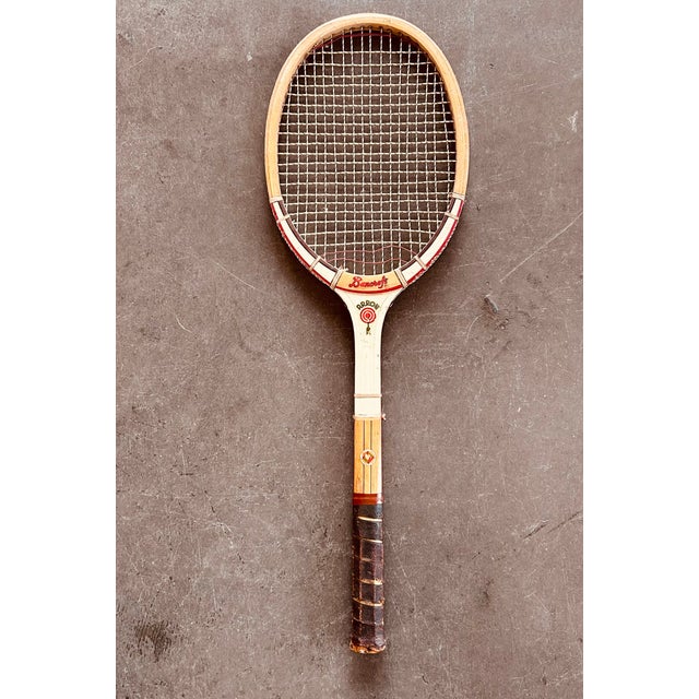 1960s Mid-Century Wooden Tennis Racquets - Set of 2 For Sale - Image 12 of 18