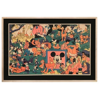 Original Disney Memorial Orgy Poster by Wally Wood For Sale
