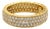 Sonia B 18k Three Row Diamond Eternity Band, Size 8 For Sale