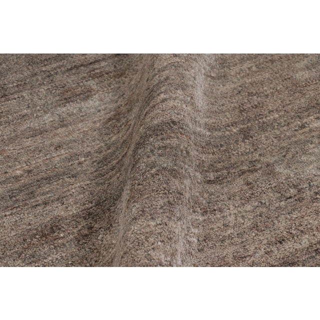 Textile Rug & Kilim’s Modern Textural Rug in Neutral Taupe and Gray Tone-on-Tone -10x16 For Sale - Image 7 of 8