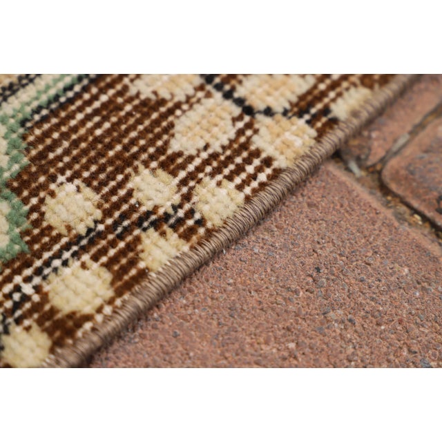 Textile 1970s Vintage Floral Design Handmade Sparta Area Rug For Sale - Image 7 of 10