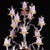 Pink Magnolia Chandelier in Murano Glass, 1950s For Sale - Image 8 of 9