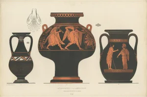 A. Genick, Amphoras, 1883, Paper