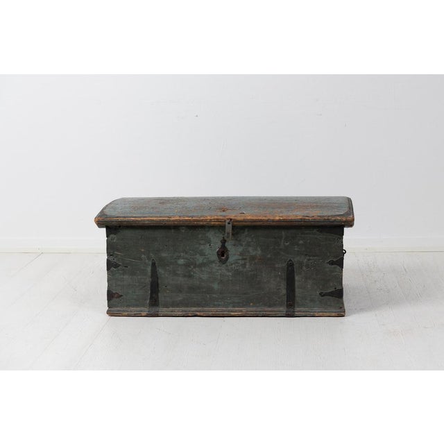 Antique northern Swedish chest in original condition. The chest is an attractive mid size where it’s large enough to be...