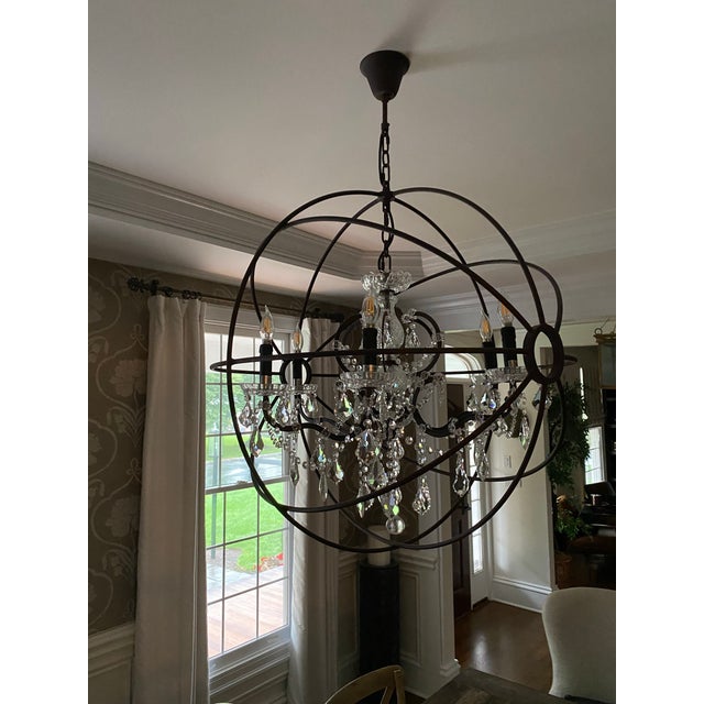 Restoration Hardware Foucault’s Orb Chandelier Chairish