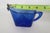 Mid 20th Century Hazel Atlas Cobalt Blue Glass Sugar Bowl and Creamer Set Chevron Pattern For Sale - Image 10 of 14