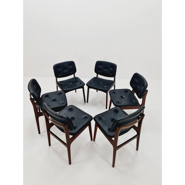 Brown Danish Teak Dining Chairs, 1960s, Set of 6 For Sale - Image 8 of 11