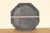 Vintage 1970s Hollywood Regency Octagonal Bamboo & Mother-of-Pearl Wall Mirror For Sale - Image 17 of 18