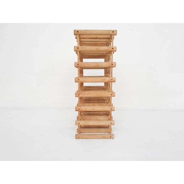 Danish Teak Wine Rack attributed to Richard Nissen for Langaa Denmark, 1960s For Sale - Image 6 of 8