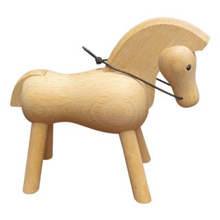 1930s Designed Kay Bojesen’s Oak Horse Danish Toy For Sale
