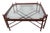 Antique Hollywood Regency Wood and Glass Coffee Table, 1900 For Sale