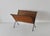 Mid-Century Modern Mid 20th Century Scandinavian Style Hand-Woven Rattan Metal Folding Magazine Newspaper Rack Mid Century Modern For Sale - Image 3 of 16