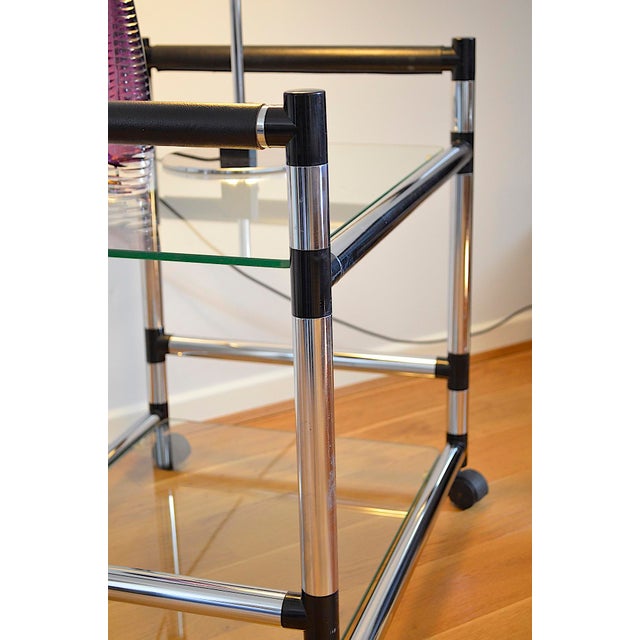 Metal Postmodern Italian Drinks Trolley, 1980s For Sale - Image 7 of 12