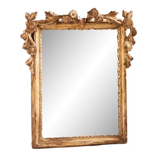 Italian Wall Mirror in Gilded Wood 18th Century For Sale