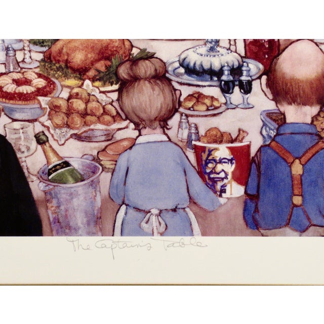 Charles Bragg The Captains Table C. 1990 Original Print For Sale - Image 10 of 10