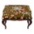 Vintage French Footstool Ottoman in Brunschwig & Fils Velvet For Sale