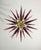 Murano Glass Sputnik Chandelier, Italian Mid Century Modern Brass Light Fixture For Sale - Image 6 of 7