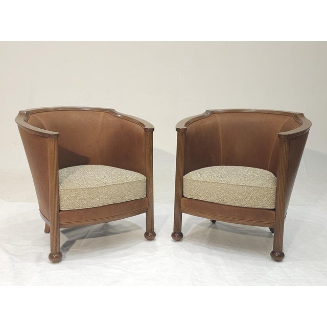 Art Deco Bergère Chairs with Gaudy Edges, 2010s For Sale - Image 10 of 10