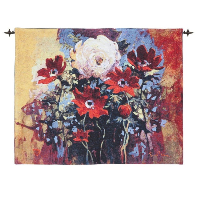 This beautiful tapestry is woven on a jacquard loom by skilled weavers, keeping alive the centuries old tradition of...