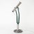 Raw aluminium head and post, brazed steel road-bike fork (powder-coated), cast-iron counterweight base. E27 spot, 8.5w...