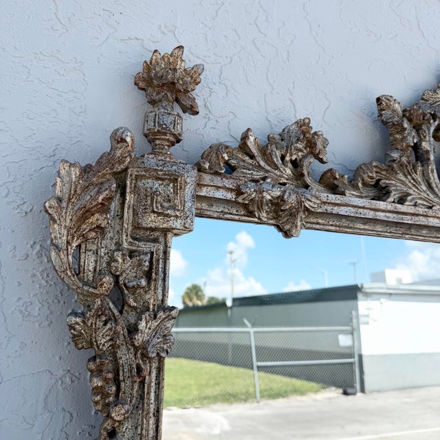 Italian Antique-Style Venetian Mantel Mirror For Sale In West Palm - Image 6 of 11
