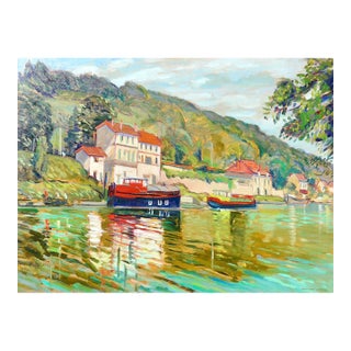 Reflets, Sant Mammes, France Along the River Seine For Sale