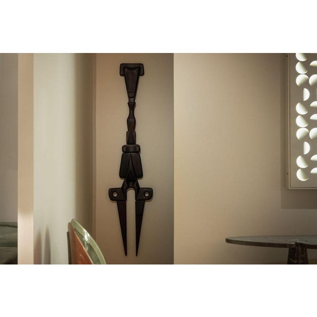 A rare and impressive wall sculpture by belgian artist ferdinand vonck, created in 1960. This large-scale piece reflects...