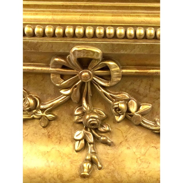 Wood Gold Painted Traditional Wall Mounted Shelf For Sale - Image 7 of 11