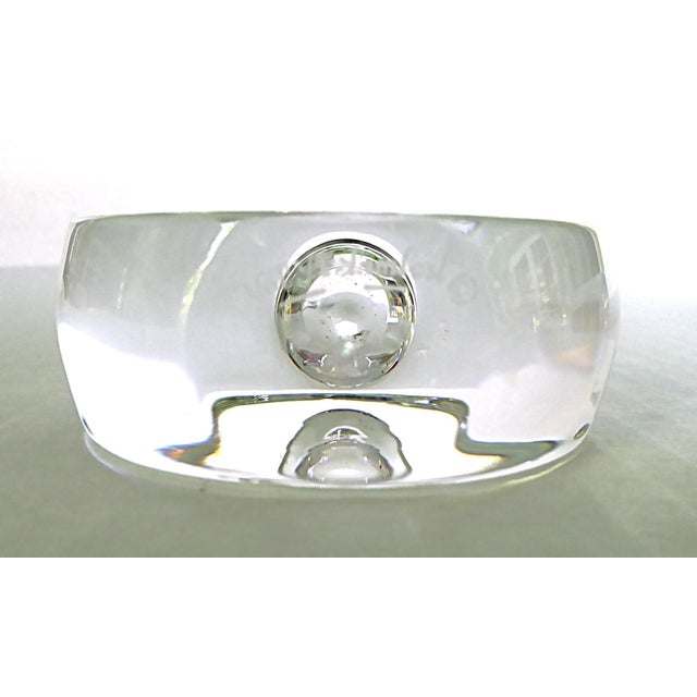 Vintage Never Used Set of 3 Val St Lambert Crystal "Beaulieu" Candleholders Belgium 1970s For Sale - Image 10 of 15