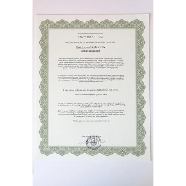 Modern Alberto Korda, Che Guevara, 1960, Signed Photograph For Sale - Image 3 of 7