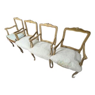 1950s French Louis XV Style Side Chairs For Sale