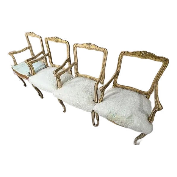 1950s French Louis XV Style Side Chairs For Sale