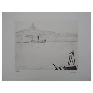 Albert Marquet, Marseille, 1947, Original Drypoint For Sale