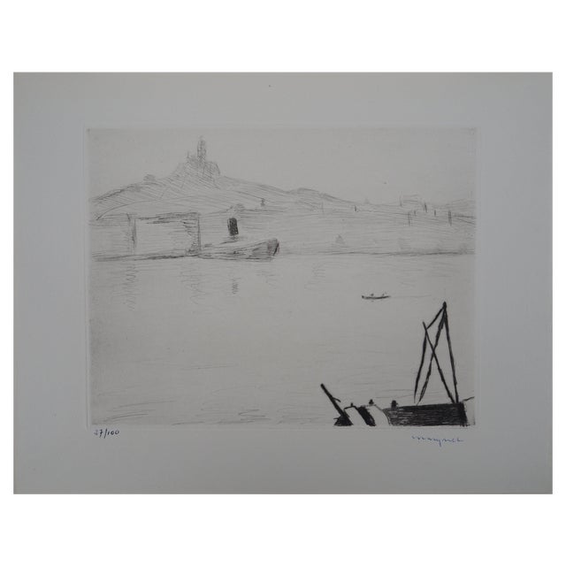 Albert Marquet, Marseille, 1947, Original Drypoint For Sale