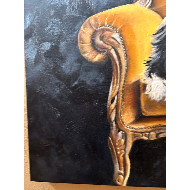 2020s Cavalier King Charles Spaniel Original Oil Painting For Sale - Image 5 of 8