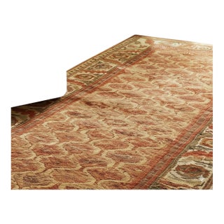 13x18 Giselle Zinnia Brown Traditional Floral Hand Knotted Wool Carpet Rug For Sale